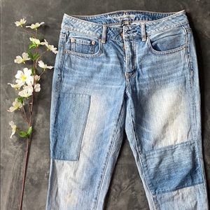 American Eagle Jean Patch Capri Size 6